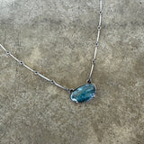 teal kyanite freeform necklace - Lisa Crowder Studio