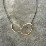 offset double rough cut necklace - Lisa Crowder Studio
