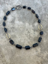 black tourmaline freeform necklace - Lisa Crowder Studio