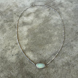 welo opal single stone necklace