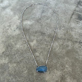 labradorite freeform necklace