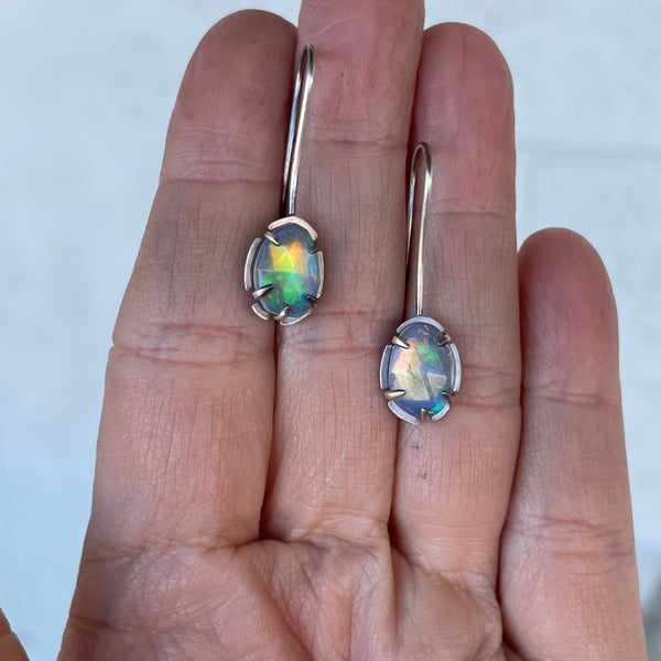 small welo opal drop earrings