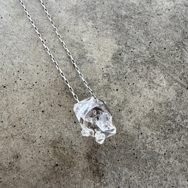 single herkimer diamond necklace