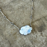 rainbow moonstone cloud necklace