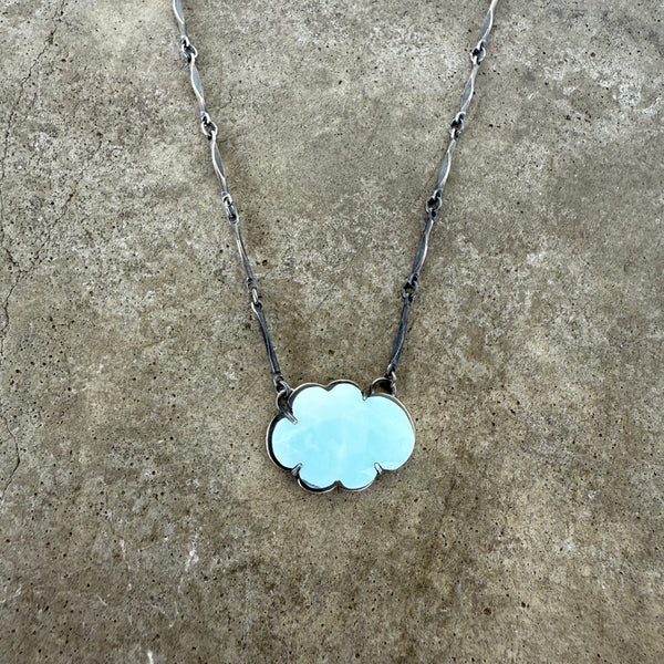 peruvian opal cloud necklace