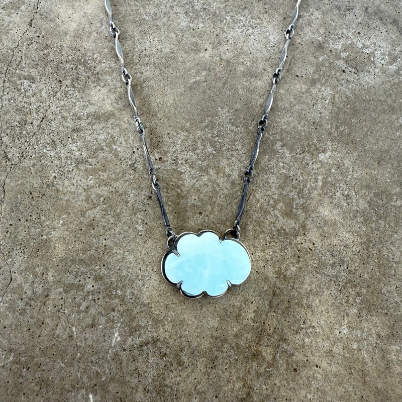peruvian opal cloud necklace