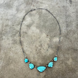 5 piece turquoise necklace