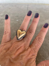 gold heart ring