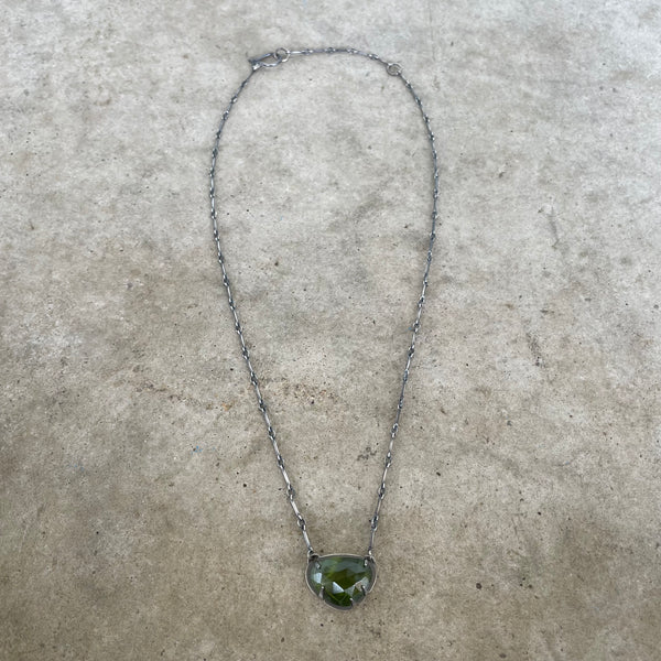 small vesuvianite necklace
