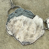 lepidolite and enamel necklace