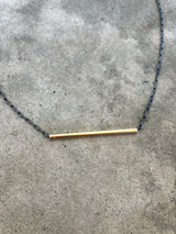 single bar necklace (round) - Lisa Crowder Studio