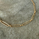 long textured chain-vermeil