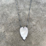 mother of pearl heart necklace