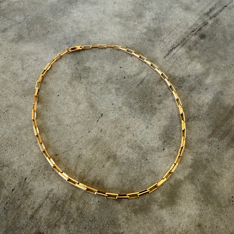 large box chain-vermeil