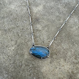 labradorite freeform necklace