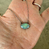 welo opal single stone necklace