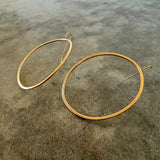 elongated large oval hoops