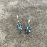 small labradorite marquise earrings