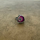 bullseye tourmaline slice ring - Lisa Crowder Studio