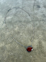 hessonite garnet freeform necklace - Lisa Crowder Studio