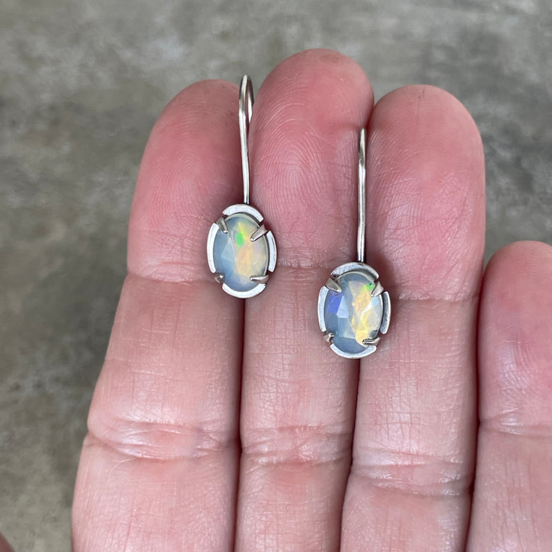 small welo opal drop earrings