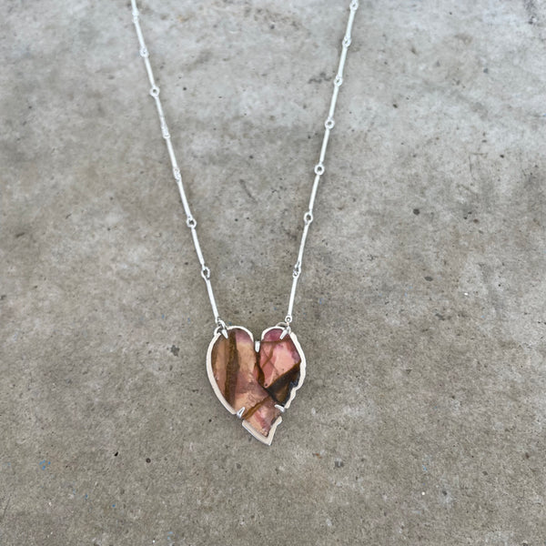 tourmaline heart necklace