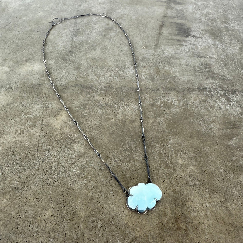 peruvian opal cloud necklace