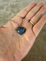 labradorite heart necklace