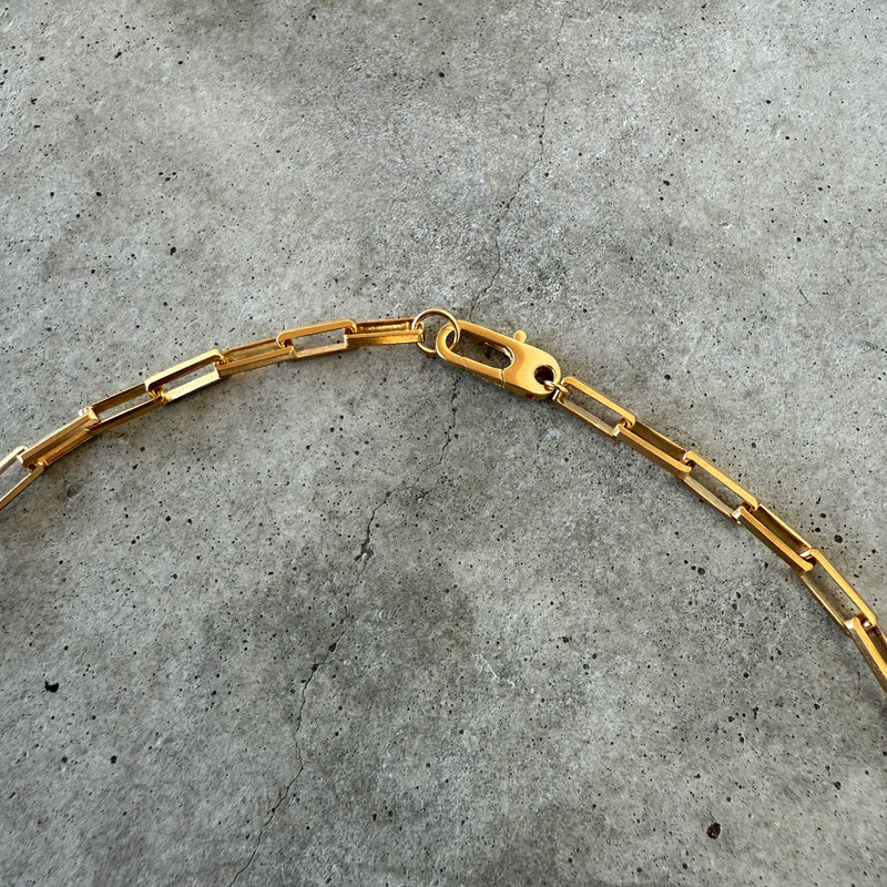 large box chain-vermeil