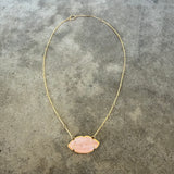 rose quartz lips necklace - Lisa Crowder Studio