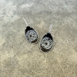 enamel freeform earrings-medium - Lisa Crowder Studio