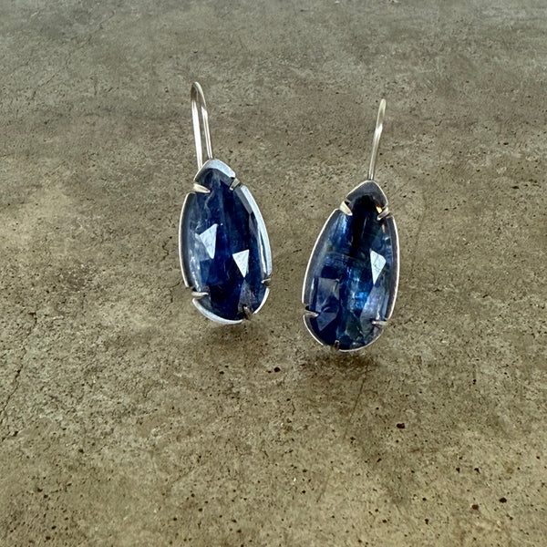 kyanite teardrop earrings