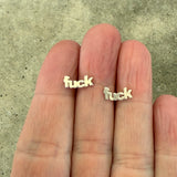 f*ck post earrings - Lisa Crowder Studio
