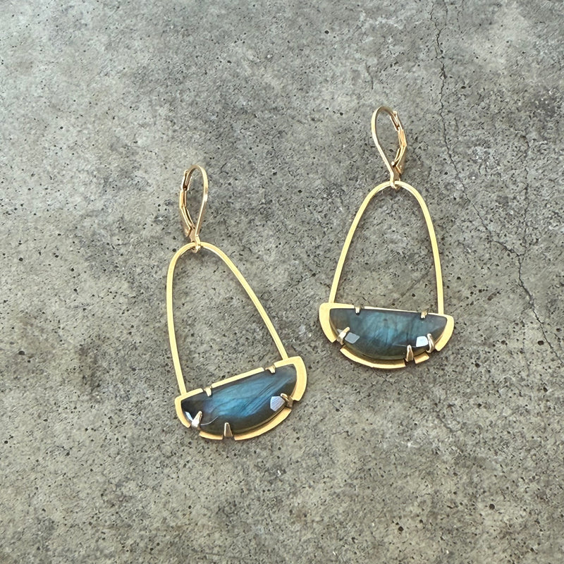 labradorite arc earrings-vermeil