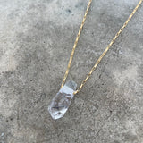 garden quartz geometric pendant