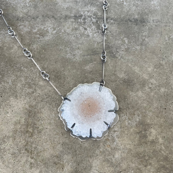 starburst solar quartz necklace