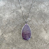 star sapphire teardrop necklace