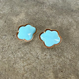 tiny cloud post earring-vermeil