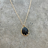 onyx freeform mini necklace - Lisa Crowder Studio