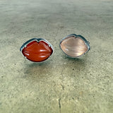 rose quartz lips ring