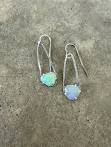 small welo opal arc earrings