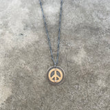 peace sign pendant