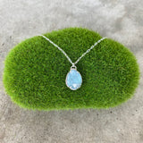 aqua kyanite mini necklace - Lisa Crowder Studio