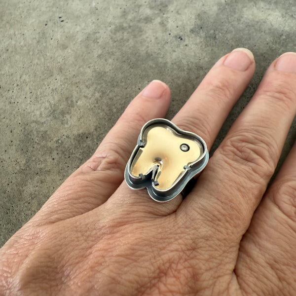 gold tooth ring
