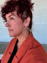 elongated large oval hoops