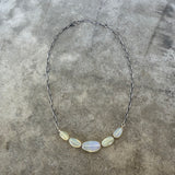 welo opal 5 stone necklace