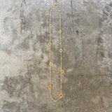 long single rough cut necklace