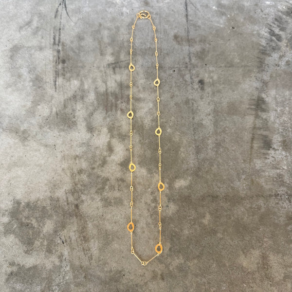 long single rough cut necklace