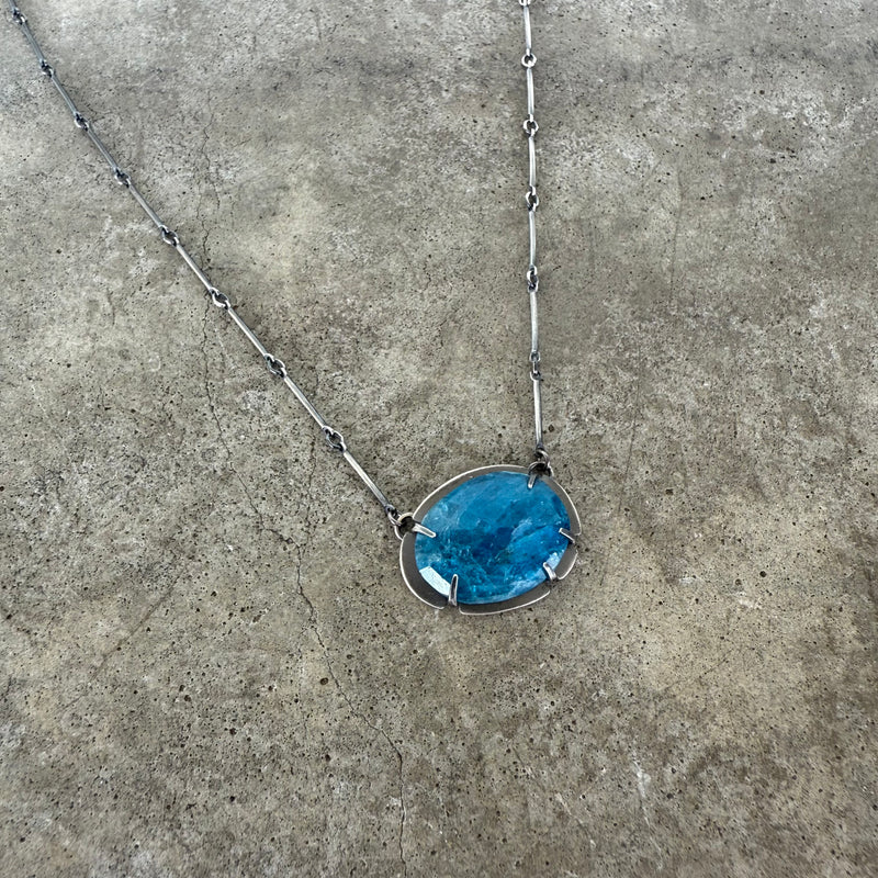 apatite freeform necklace-large