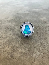 mexican fire opal ring - Lisa Crowder Studio
